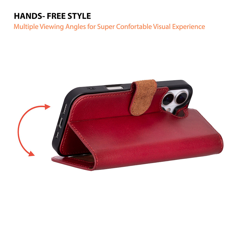 iPhone 17 (6.3") Leder-Brieftaschenhülle