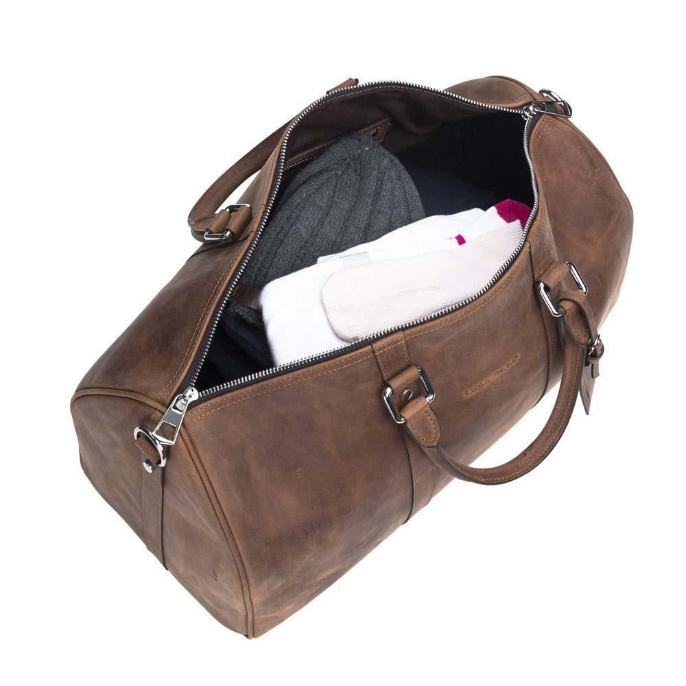 Caira Leather Weekend Duffle Bag