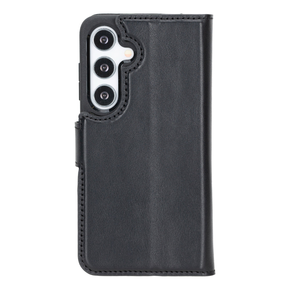Étui portefeuille amovible en cuir Magic pour Samsung Galaxy S25