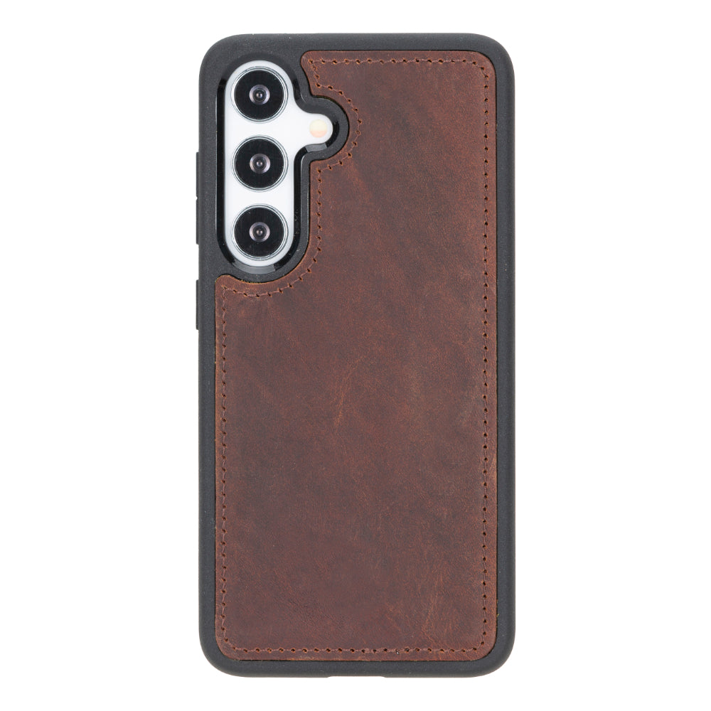 Étui portefeuille amovible en cuir Magic pour Samsung Galaxy S25