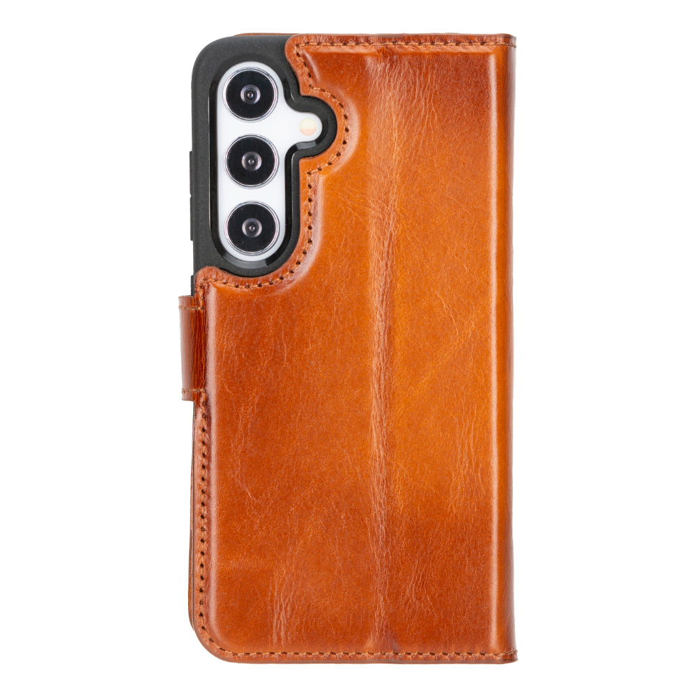 Étui portefeuille amovible en cuir Magic pour Samsung Galaxy S25