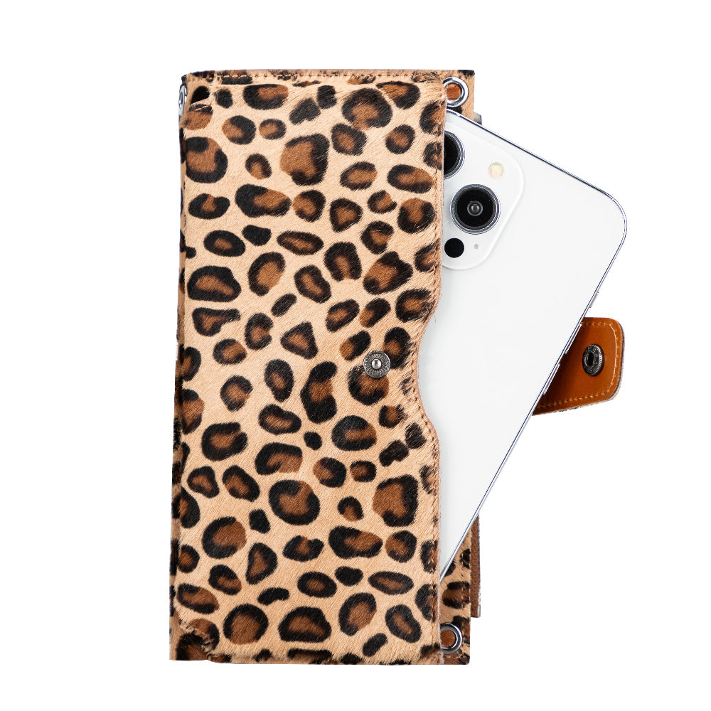 Lozan Strap Genuine Leather Crossbody Wallet