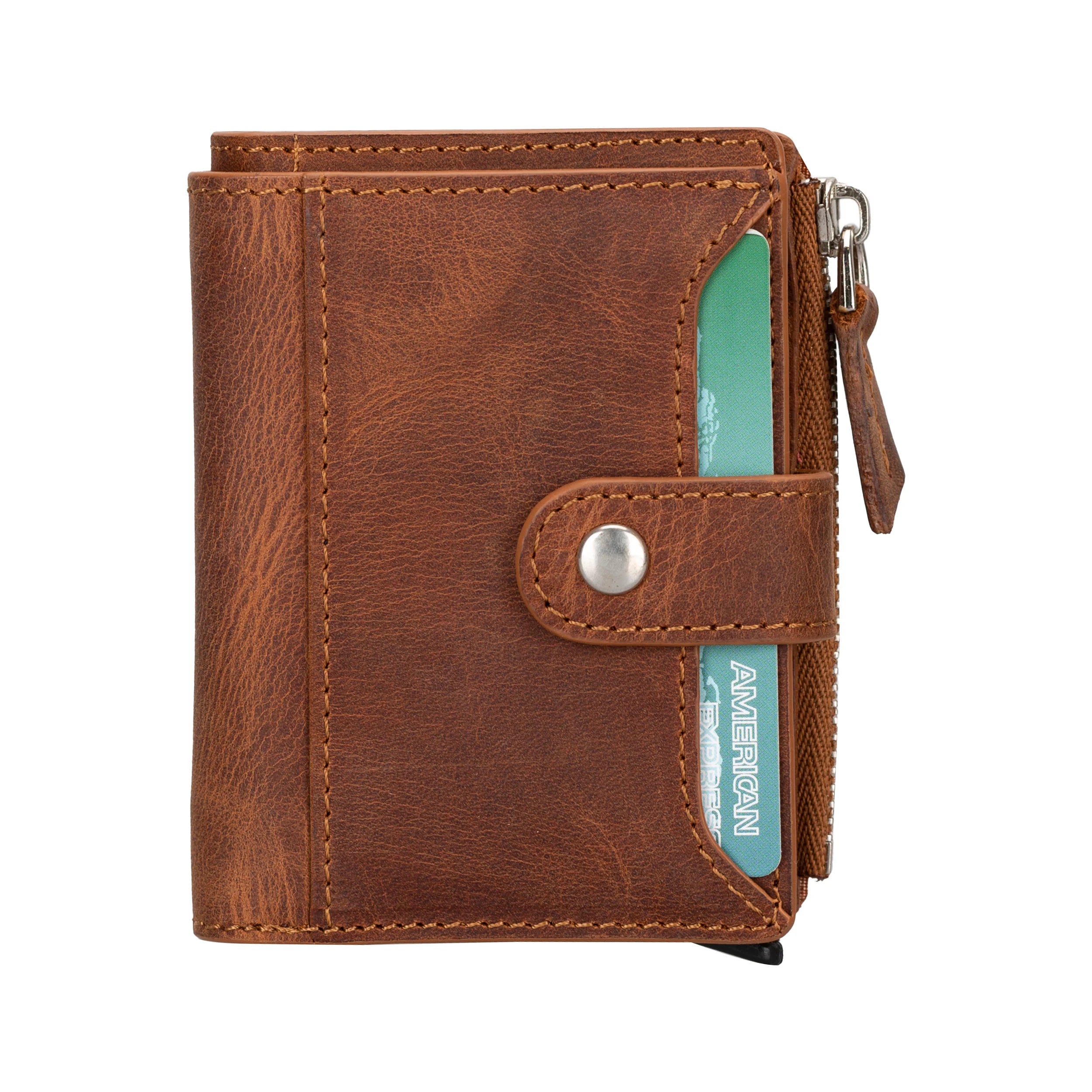 Annecy Leather Zip Card Holder