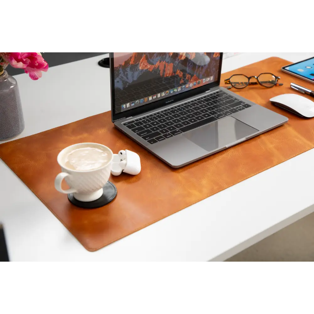 Leather Natural Desk Mat (37 cm x 80 cm)