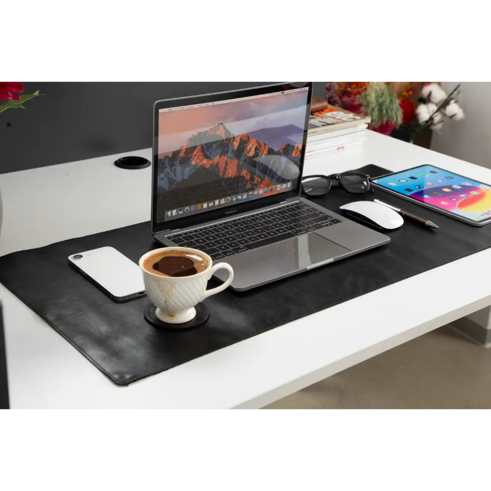 Leather Natural Desk Mat (37 cm x 80 cm)
