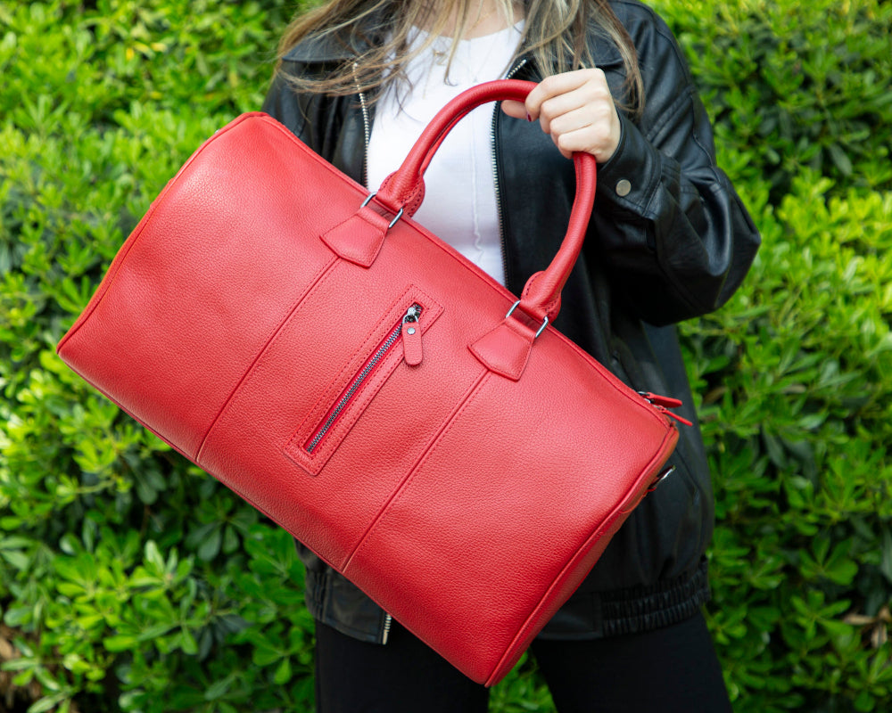 Dolly Genuine Leather Weekend Duffle Bag