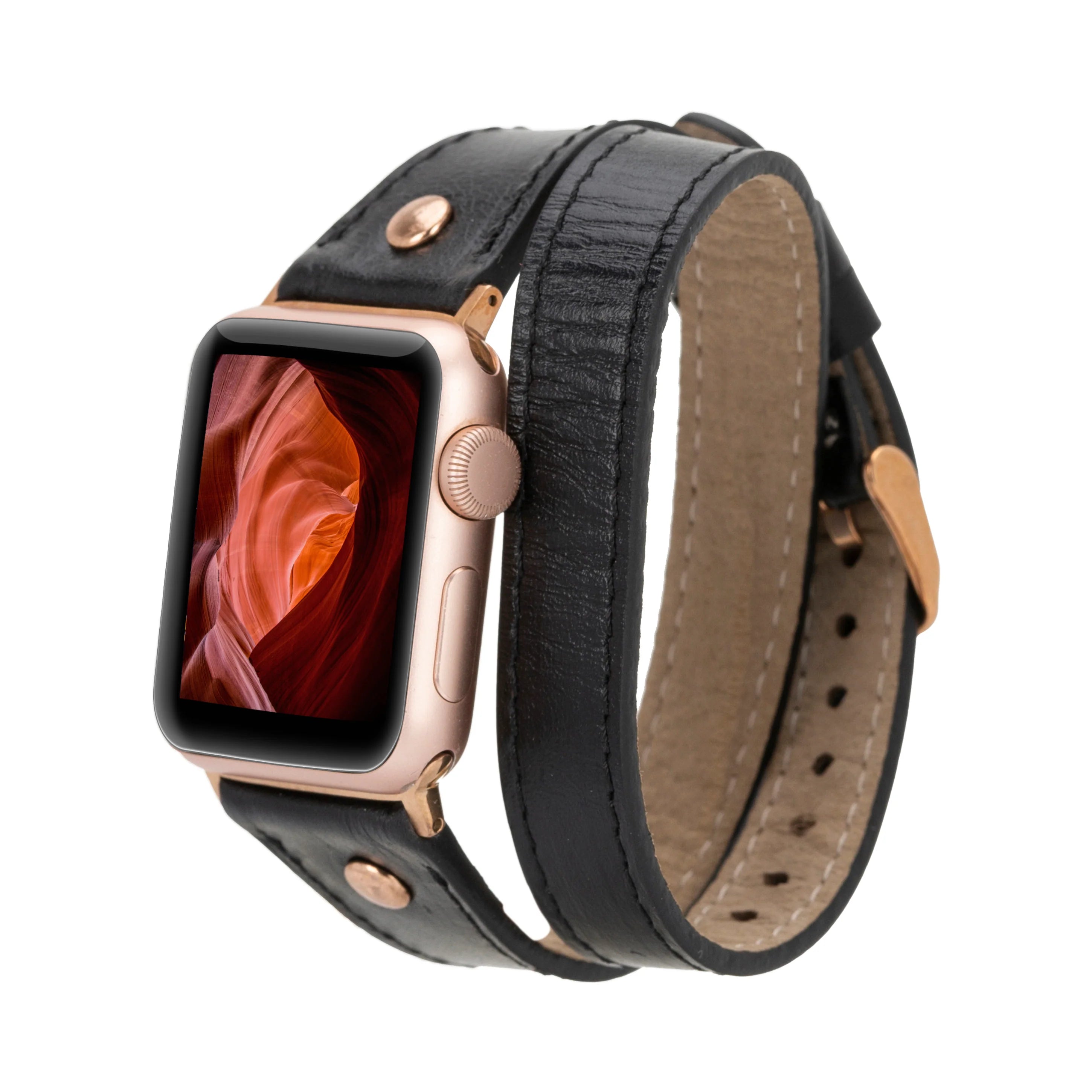 Hector Double Tour Leather Apple Watch Band