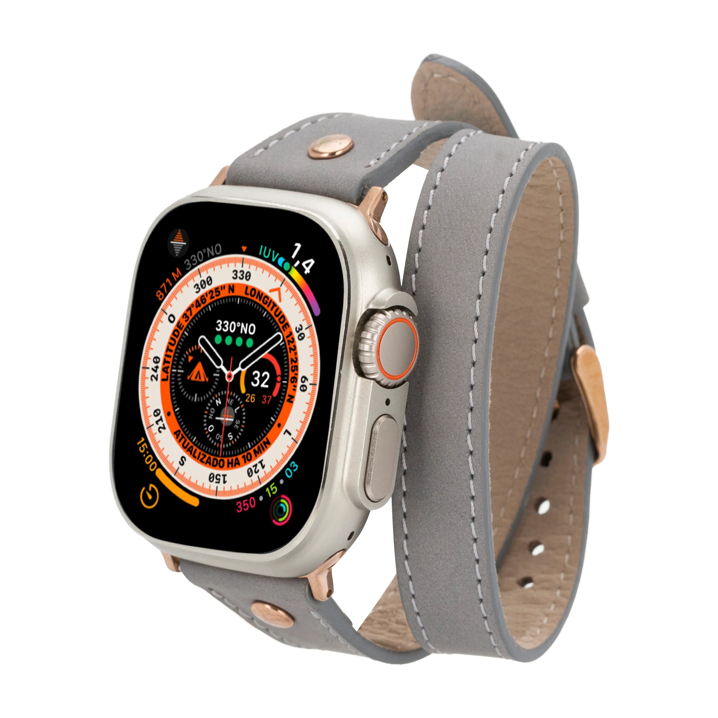 Hector Double Tour Leather Apple Watch Band