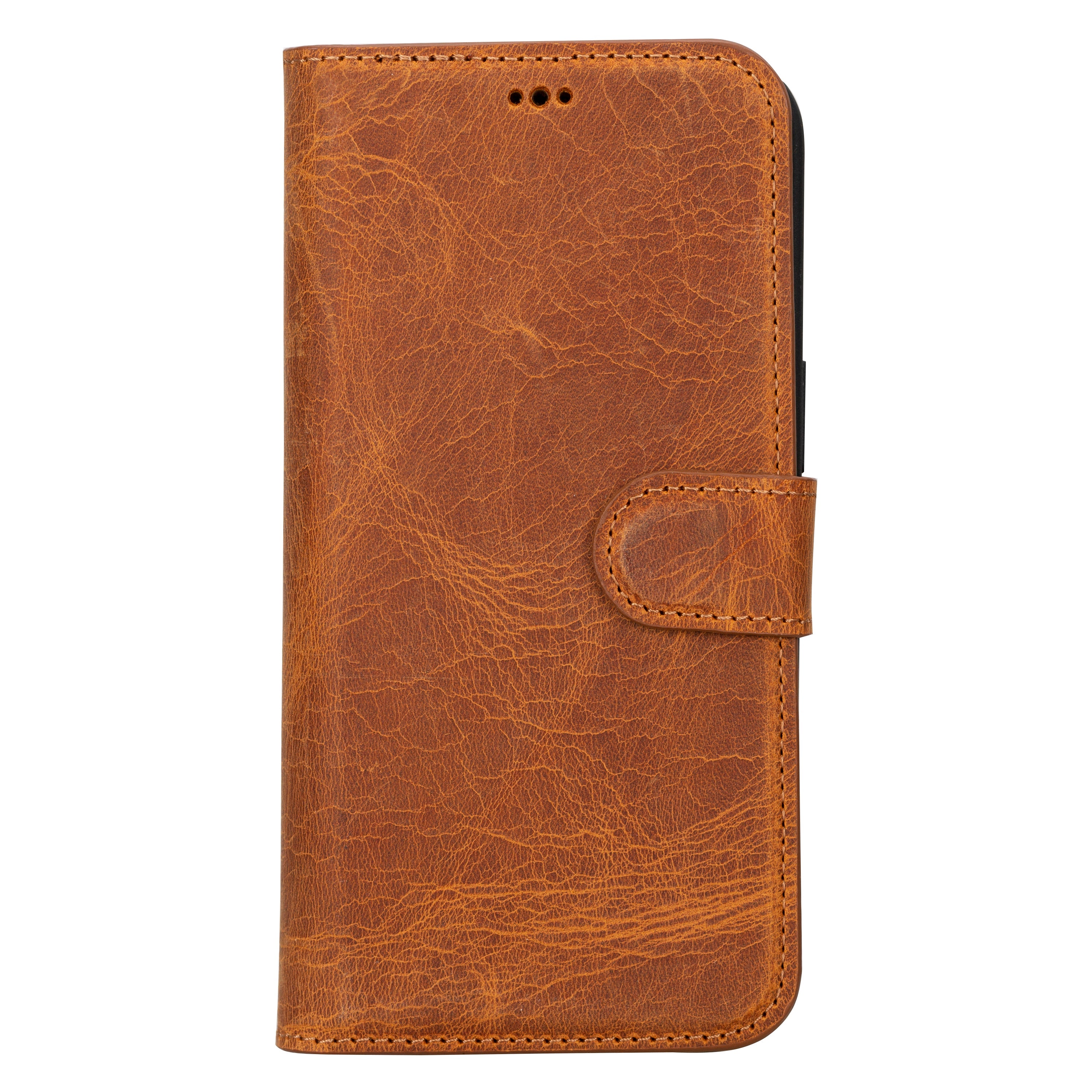 Magic iPhone 16 Series Detachable Genuine Leather Wallet Case