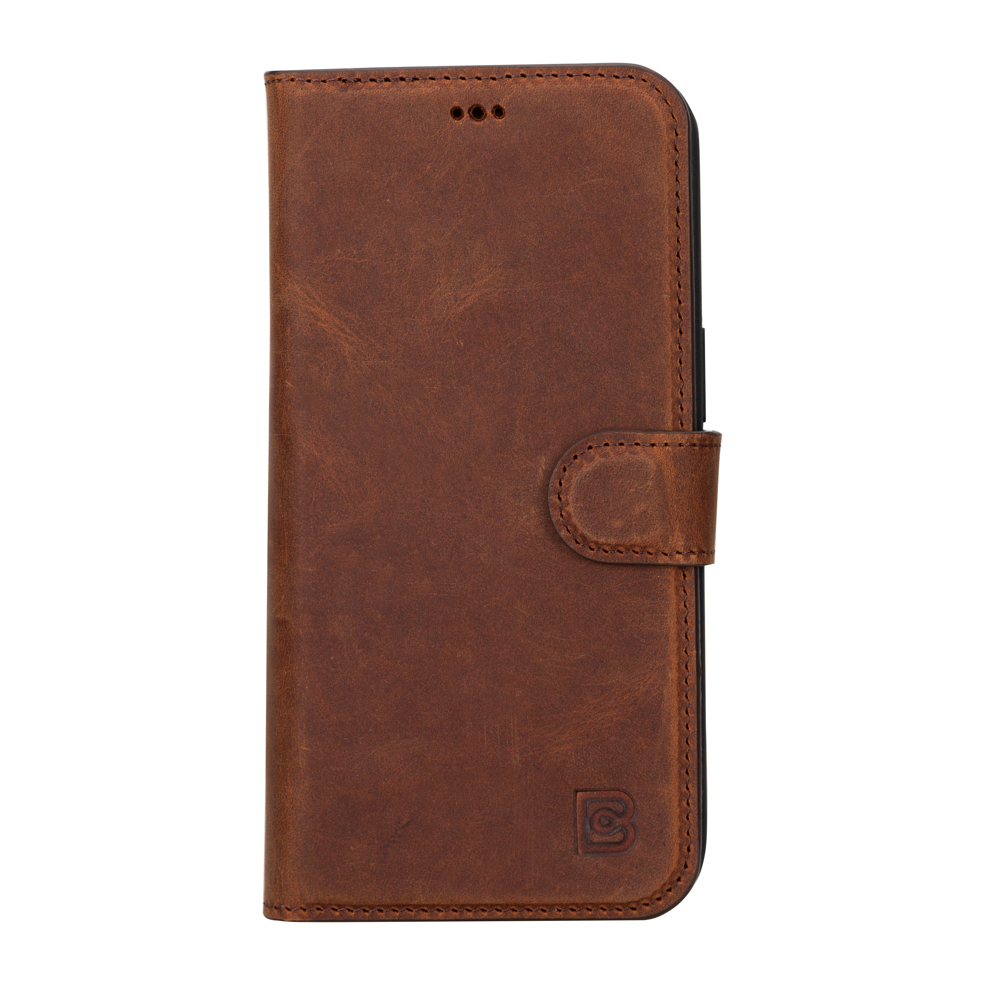 Magic iPhone 16 Series Genuine Leather Detachable wallet Case Cover