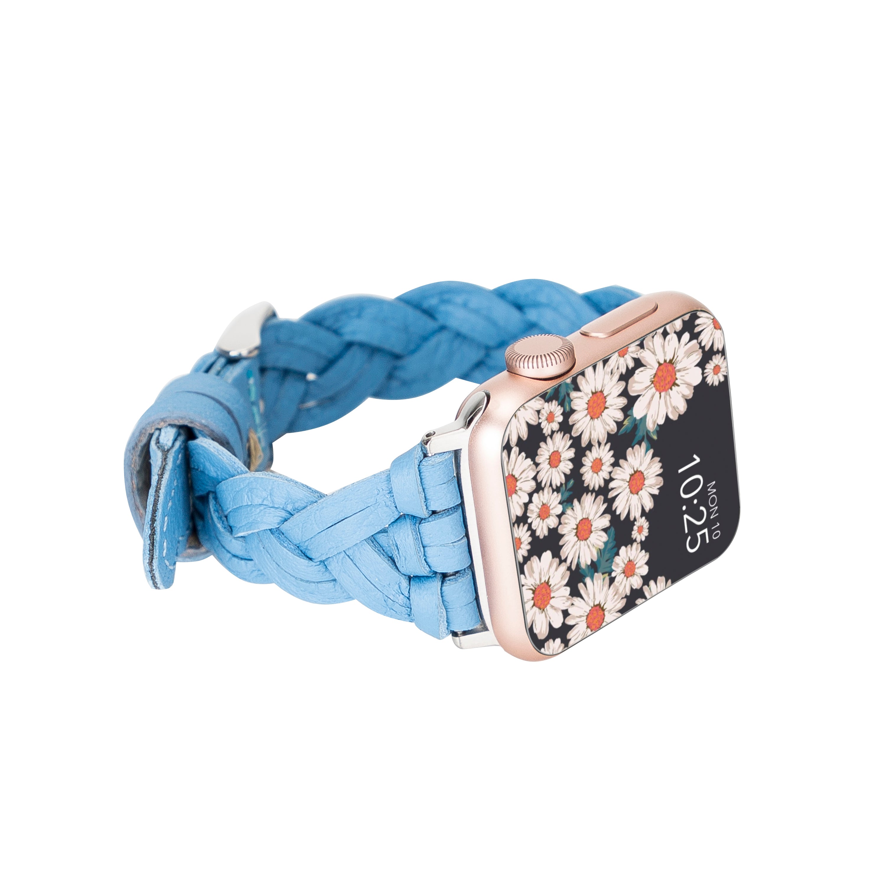 Braided Fitbit Genuine Leather Watch Band