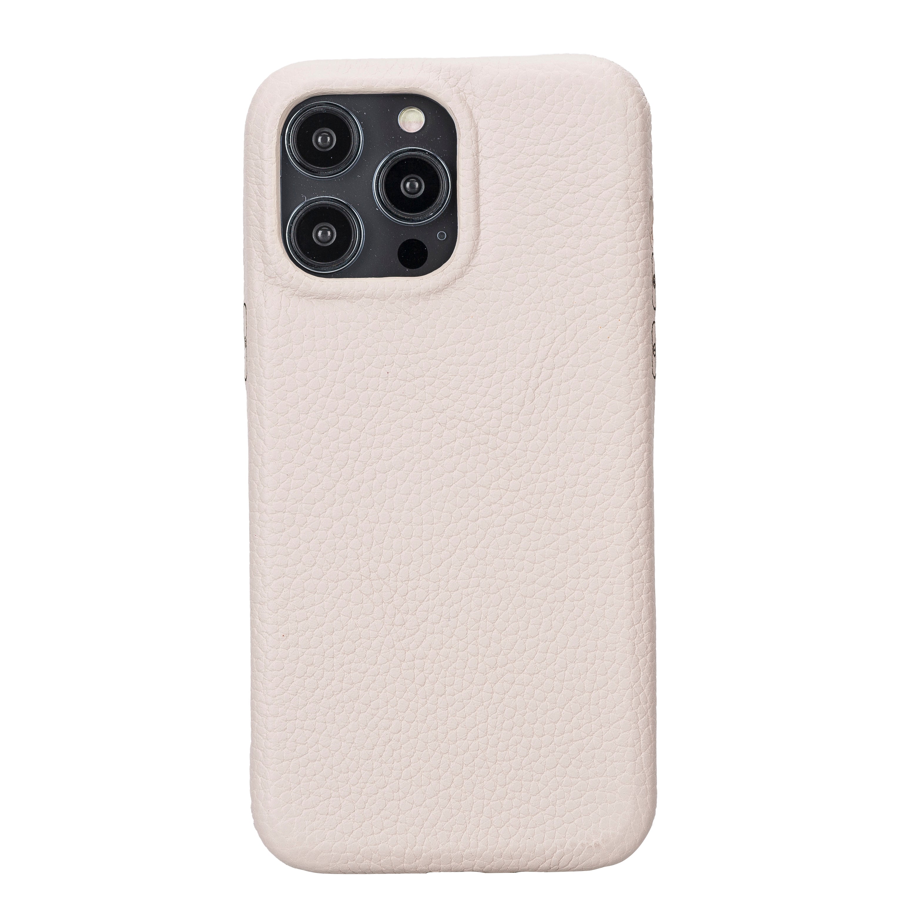 Phone case with pink and orange sun pattern on a light gray background
