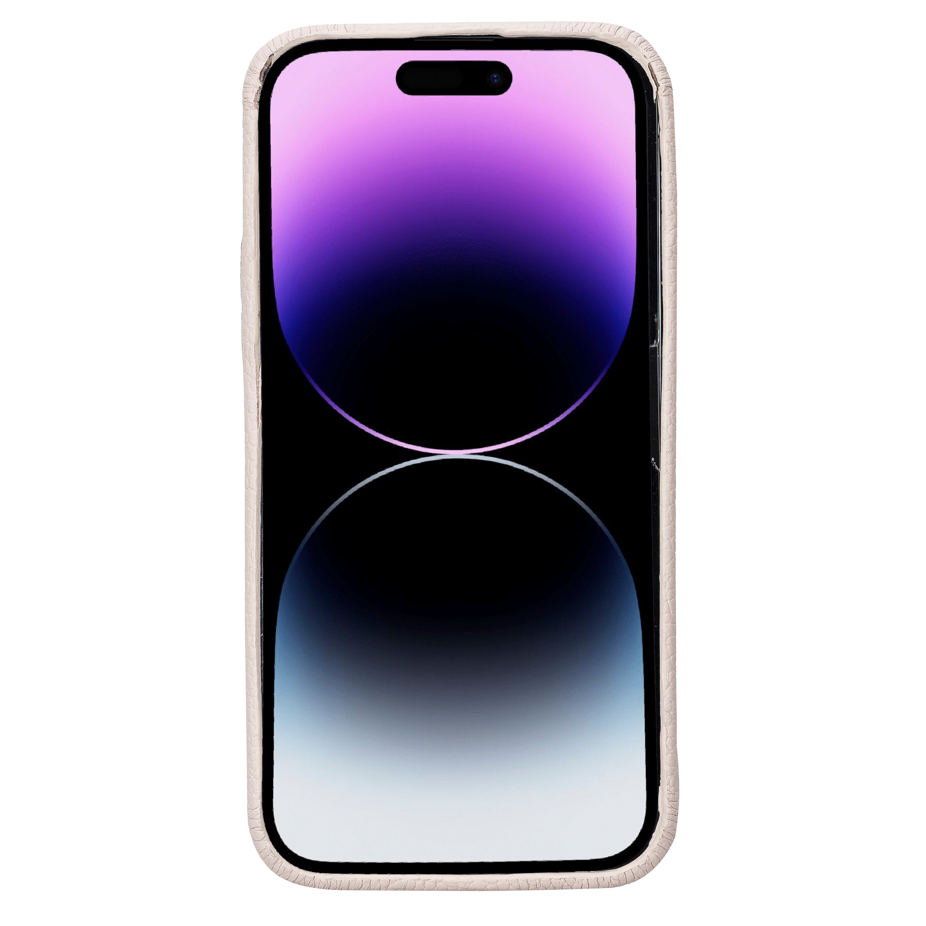 Phone case with gradient design on a white background