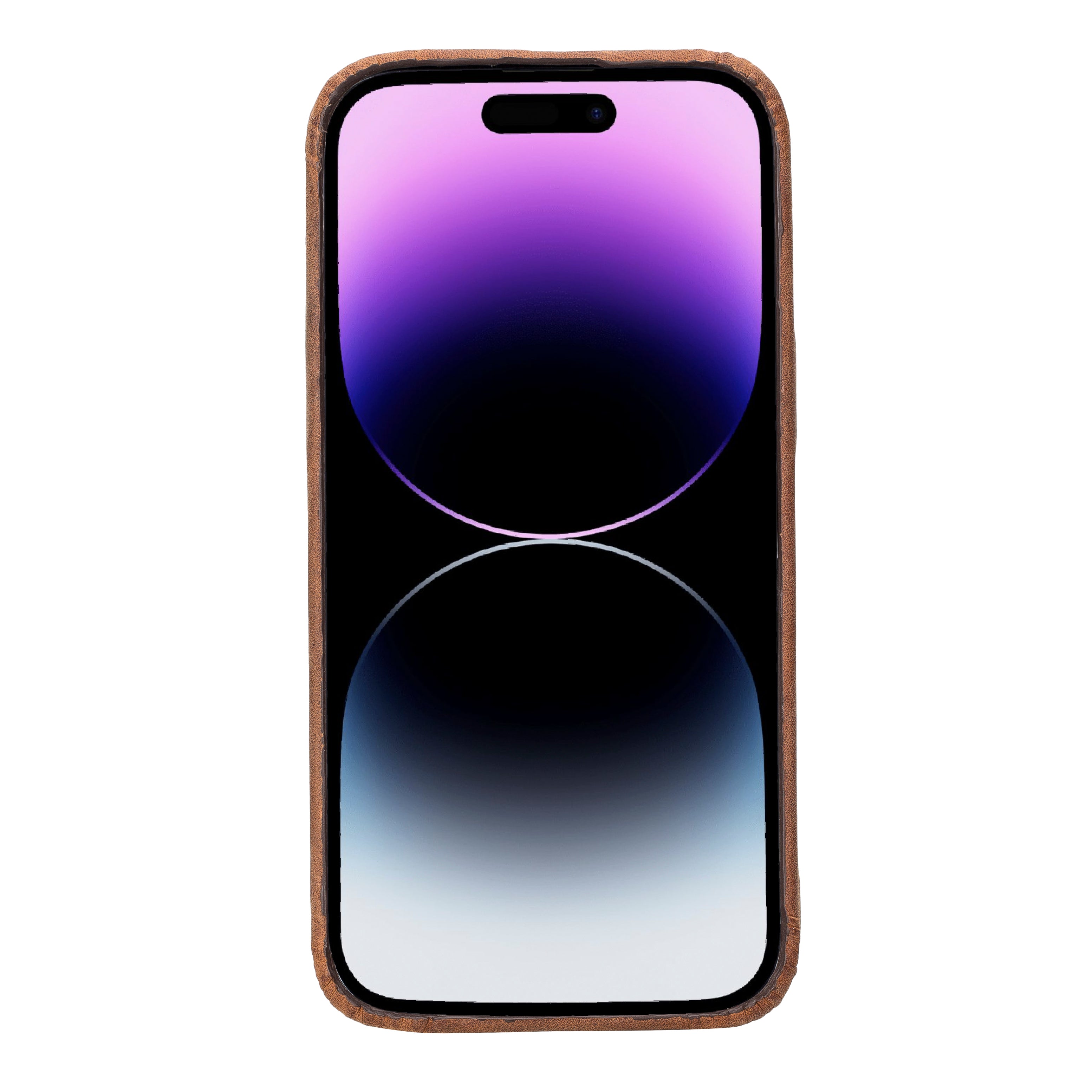 Phone case with a gradient design on a white background