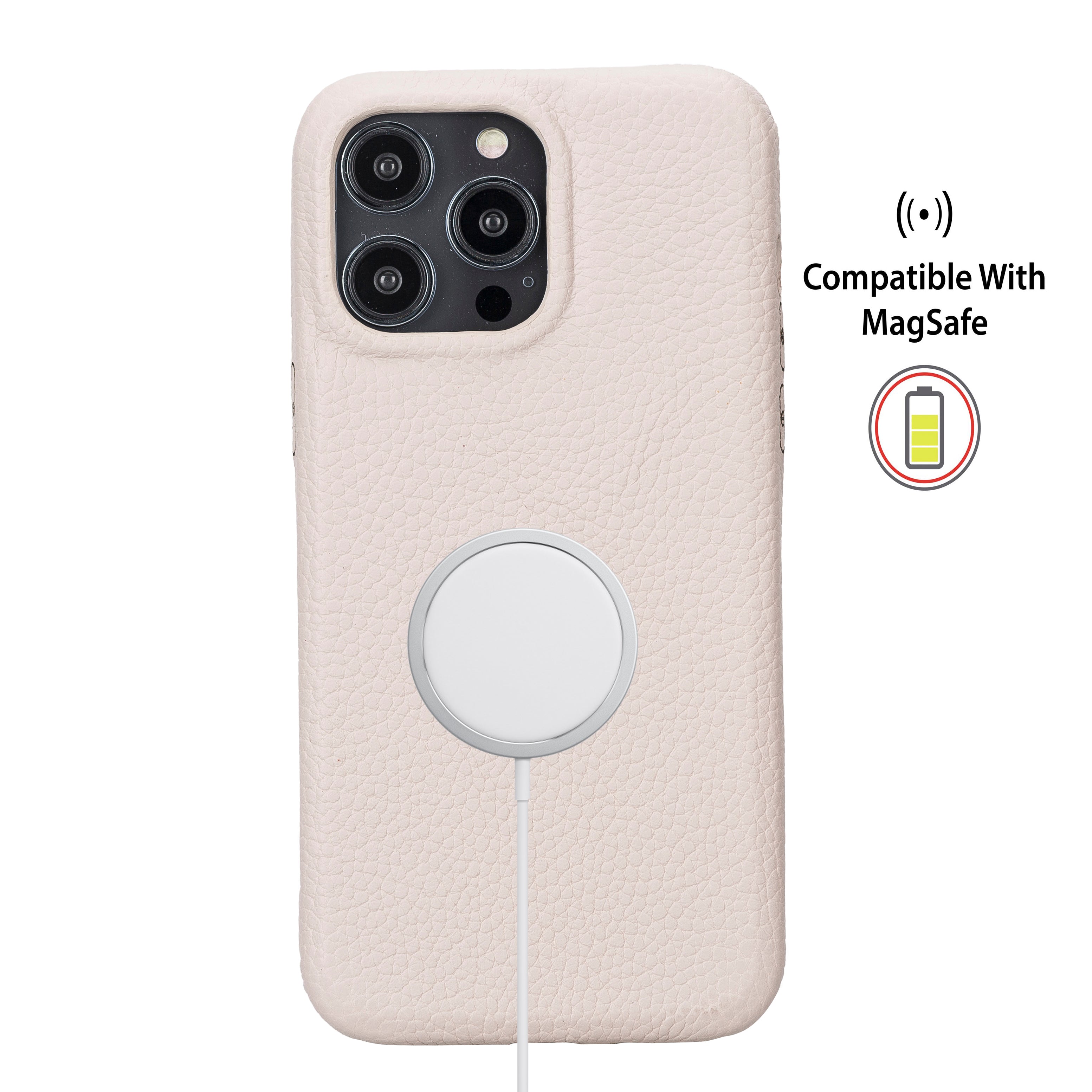 Phone case with MagSafe compatibility feature on a white background