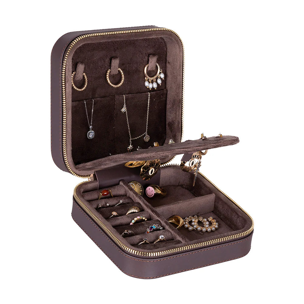 Amanda Leather Jewelry Box- Large