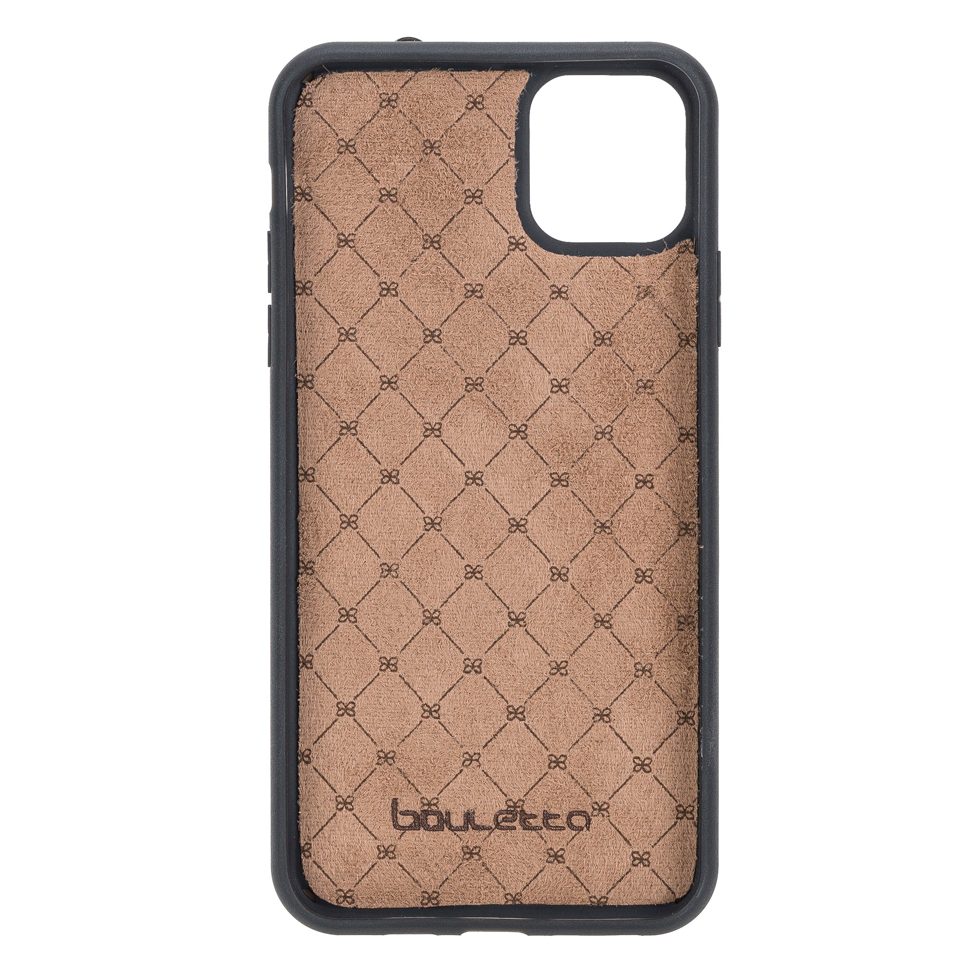 iPhone 11 Series Genuine Leather Back Cover with Hand Strap and Card Holder