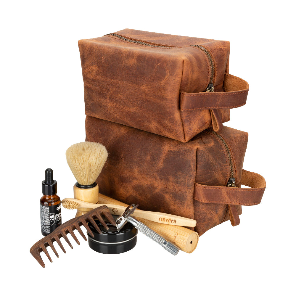 Eve Leather Dopp Kit, Medium