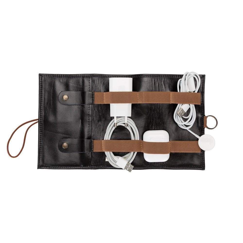 Organiseur de câbles en cuir véritable Frasi