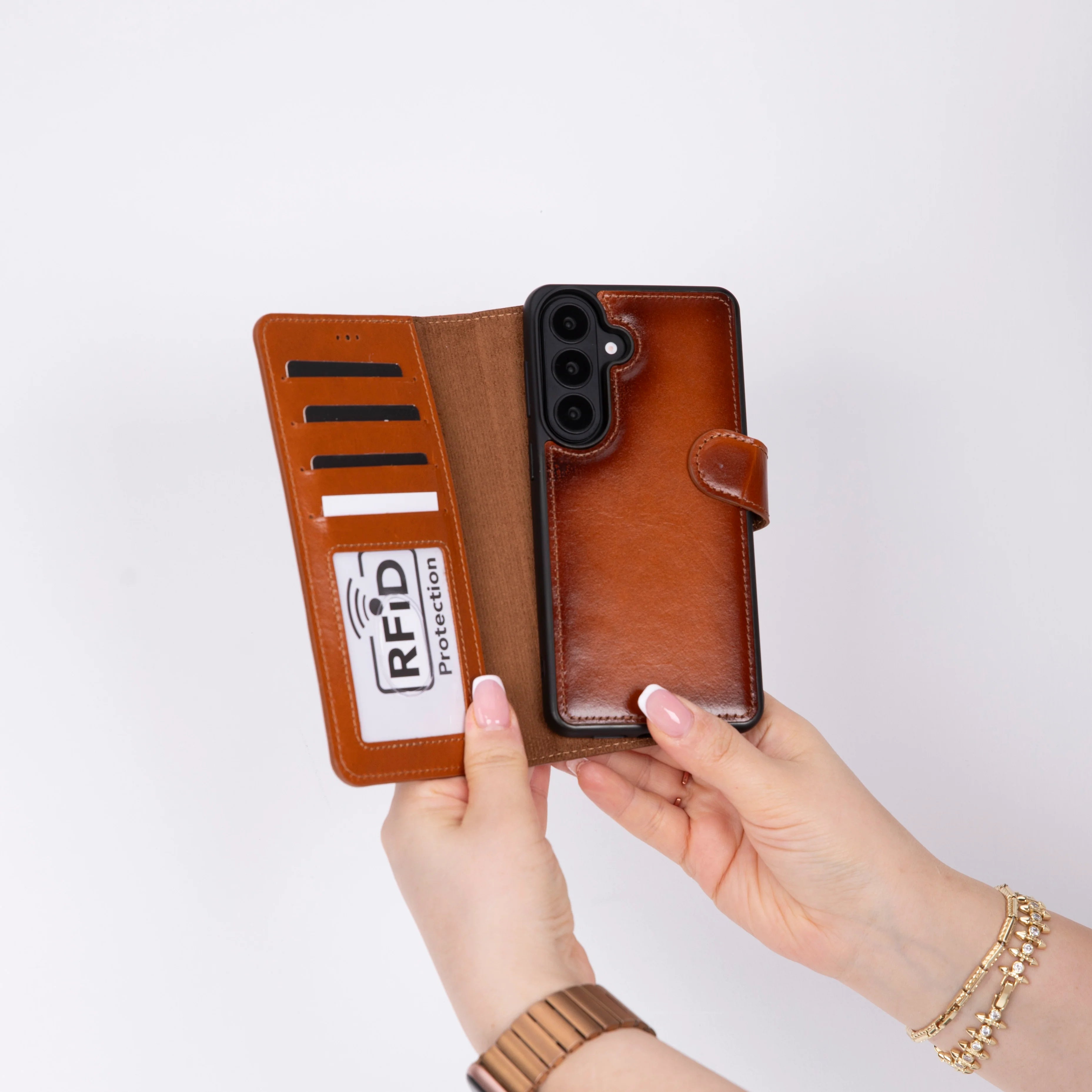 Samsung Galaxy S26 Plus (6.7") Leather Wallet Case