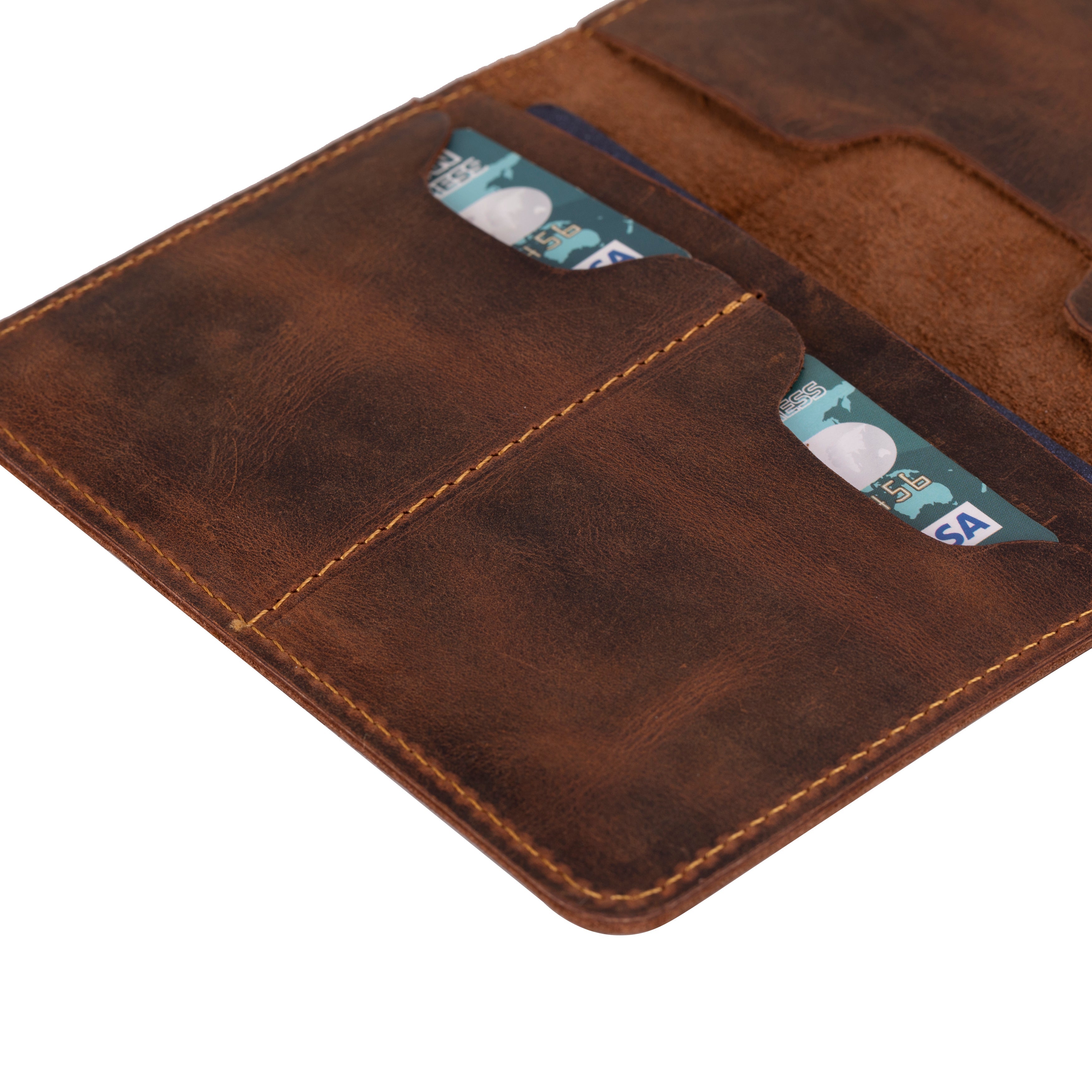 Portefeuille passeport en cuir Viaggio