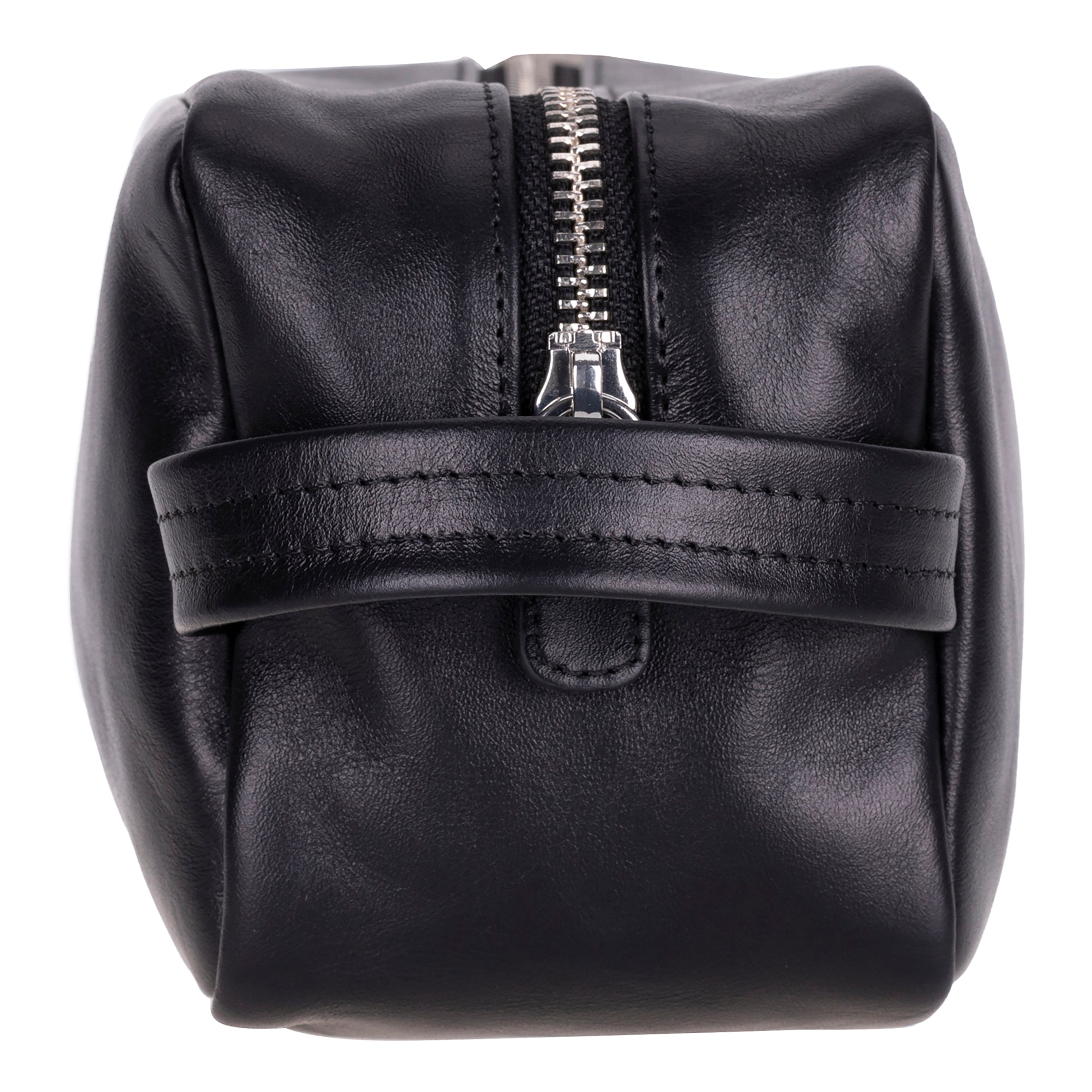 Trousse de toilette Biel en cuir véritable