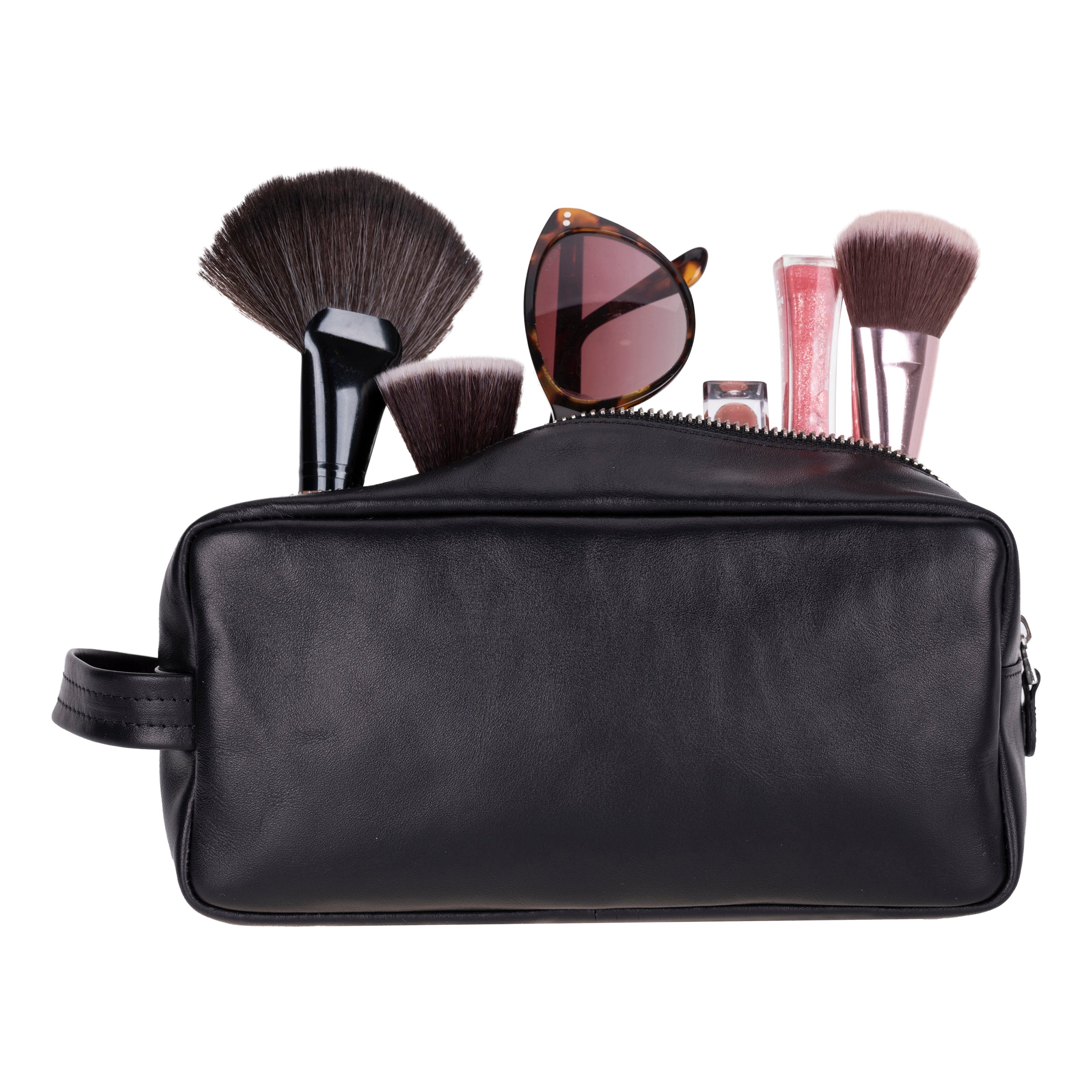 Trousse de toilette Biel en cuir véritable