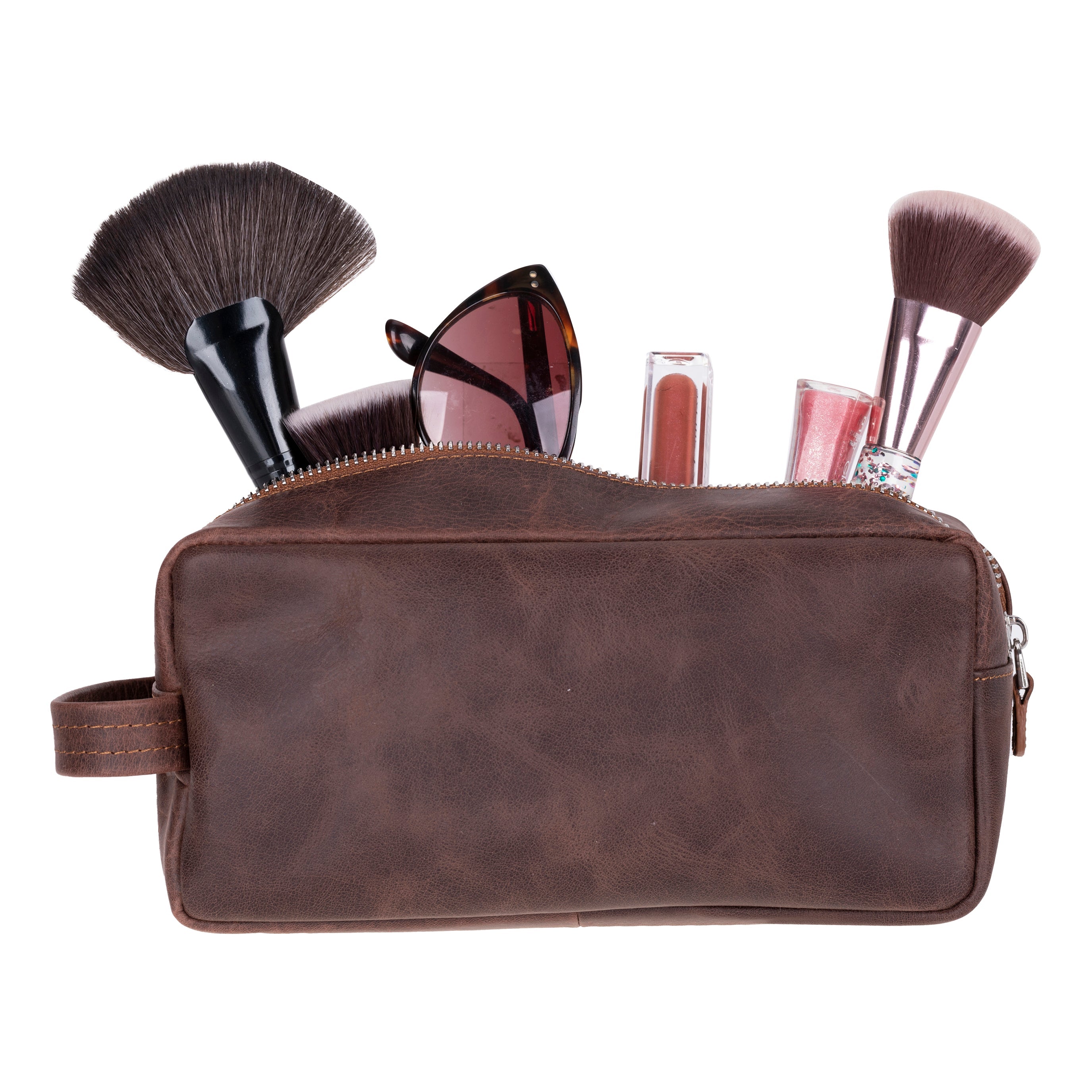 Trousse de toilette Biel en cuir véritable