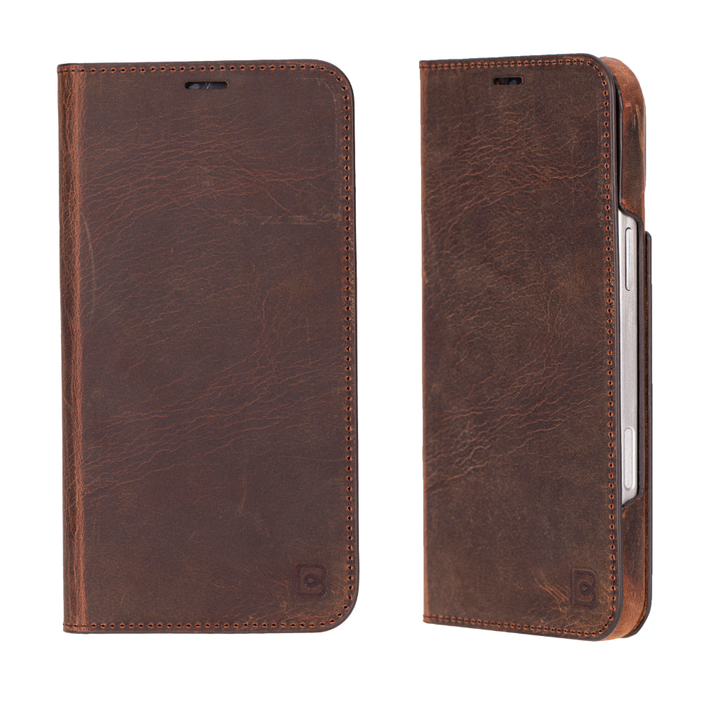 Sonat iPhone 16 Pro (6.3") Genuine Leather Folio Wallet Case