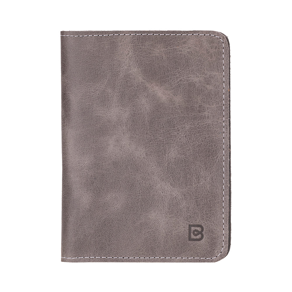 Portefeuille passeport en cuir véritable Stronova