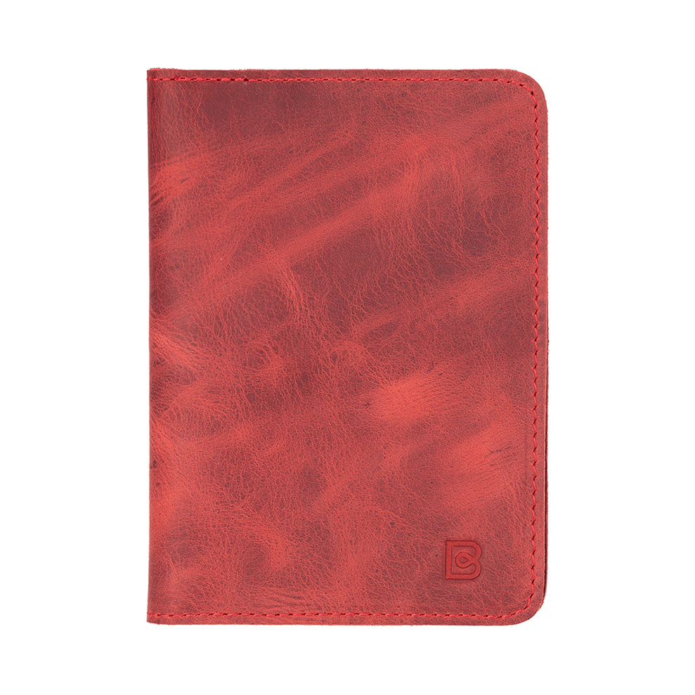 Portefeuille passeport en cuir véritable Stronova