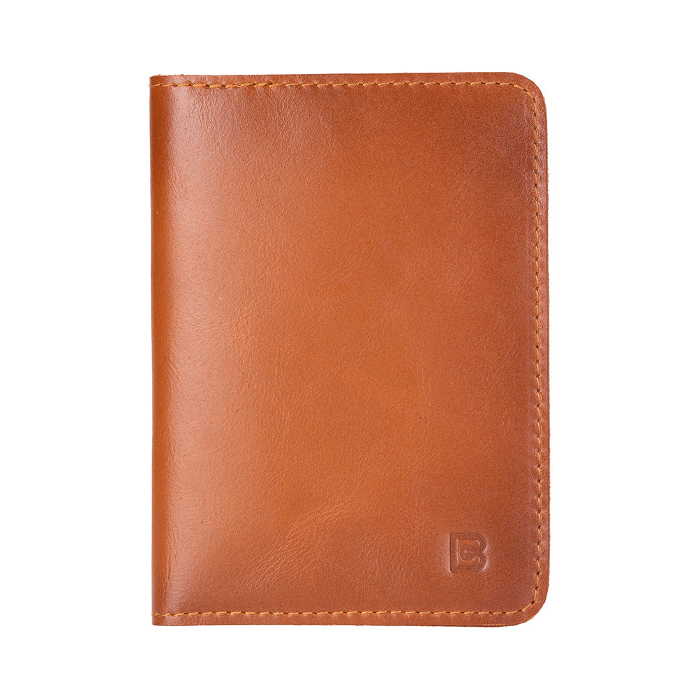 Portefeuille passeport en cuir véritable Stronova