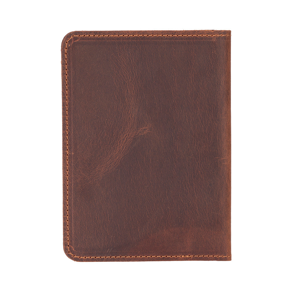 Portefeuille passeport en cuir véritable Stronova