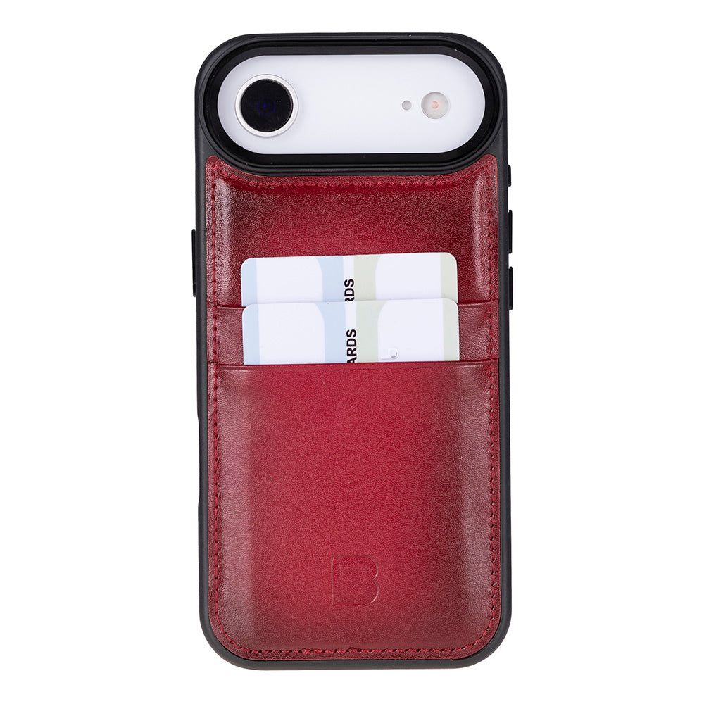 Étui en cuir avec porte-cartes pour iPhone 17 Air (6.5")
