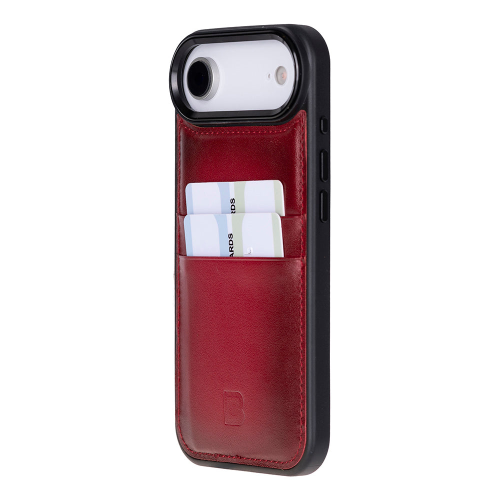 Étui en cuir avec porte-cartes pour iPhone 17 Air (6.5")