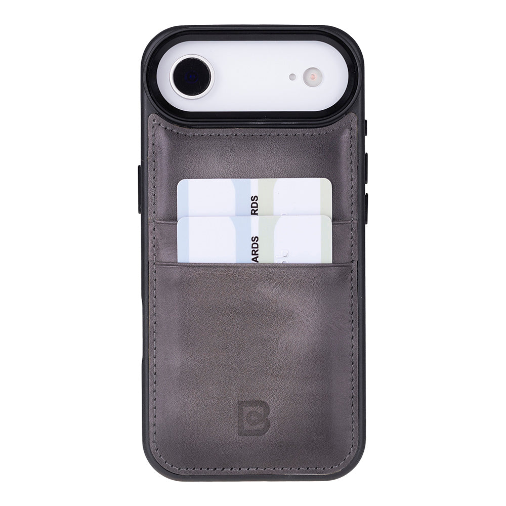 Étui en cuir avec porte-cartes pour iPhone 17 Air (6.5")