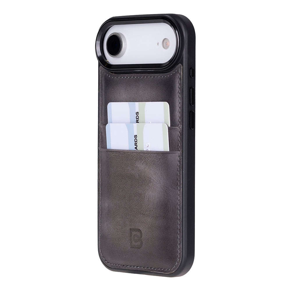 Étui en cuir avec porte-cartes pour iPhone 17 Air (6.5")