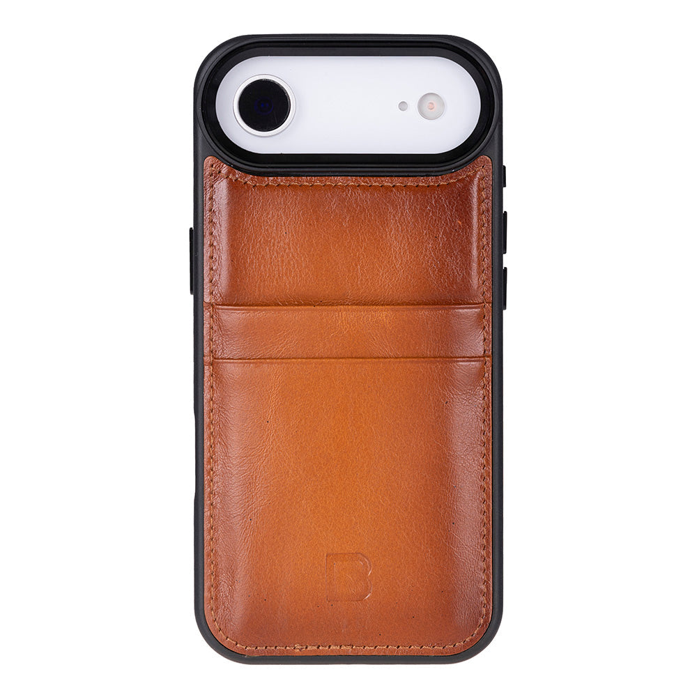 Étui en cuir avec porte-cartes pour iPhone 17 Air (6.5")