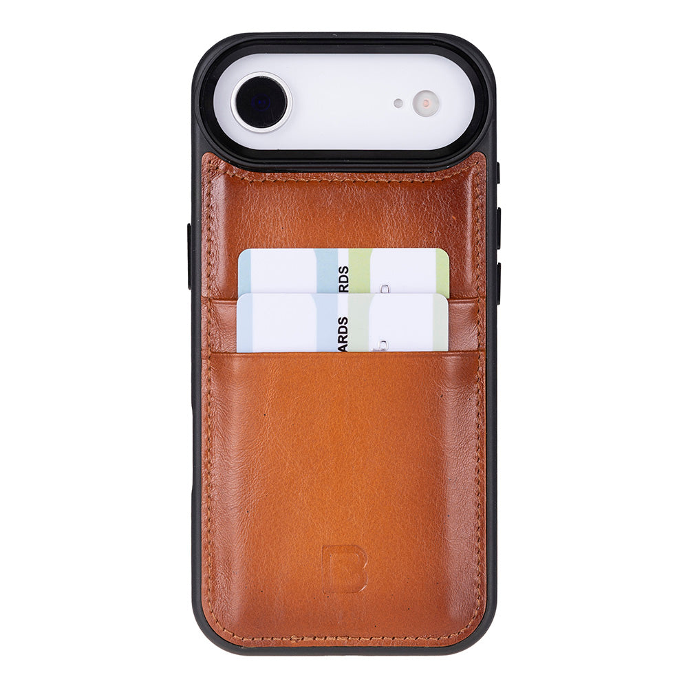 Étui en cuir avec porte-cartes pour iPhone 17 Air (6.5")