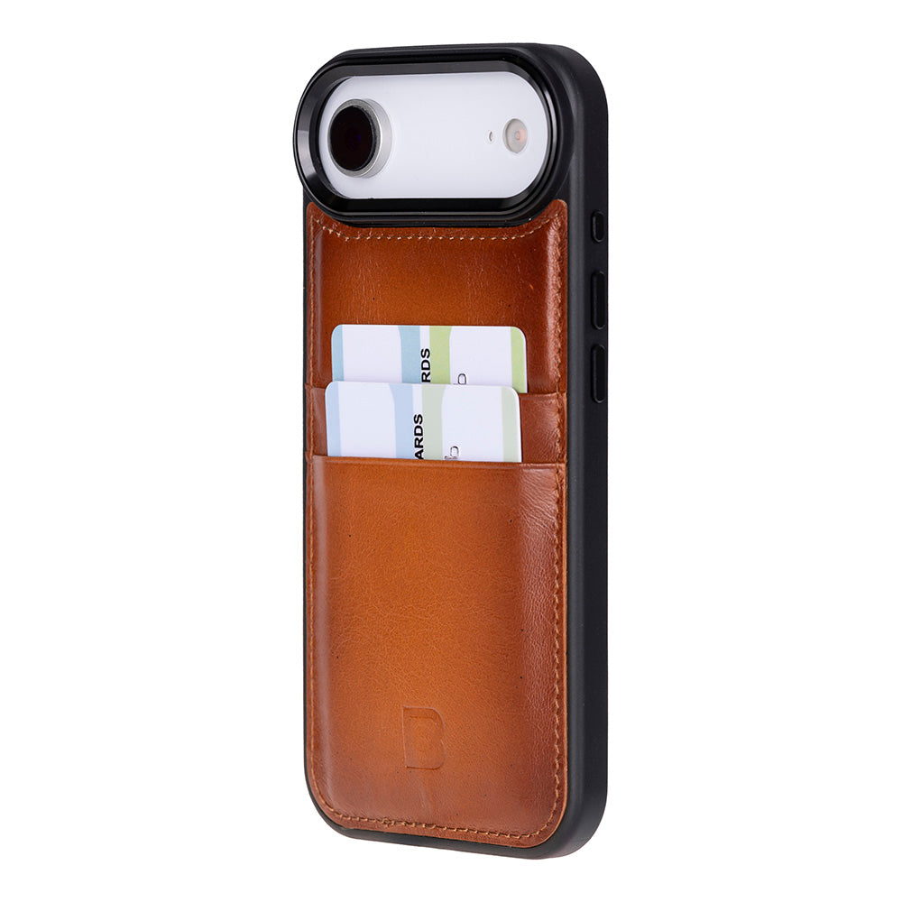 Étui en cuir avec porte-cartes pour iPhone 17 Air (6.5")