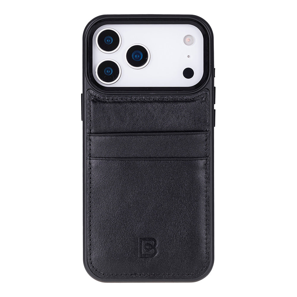 Étui en cuir avec porte-cartes pour iPhone 17 Pro Max (6.9")