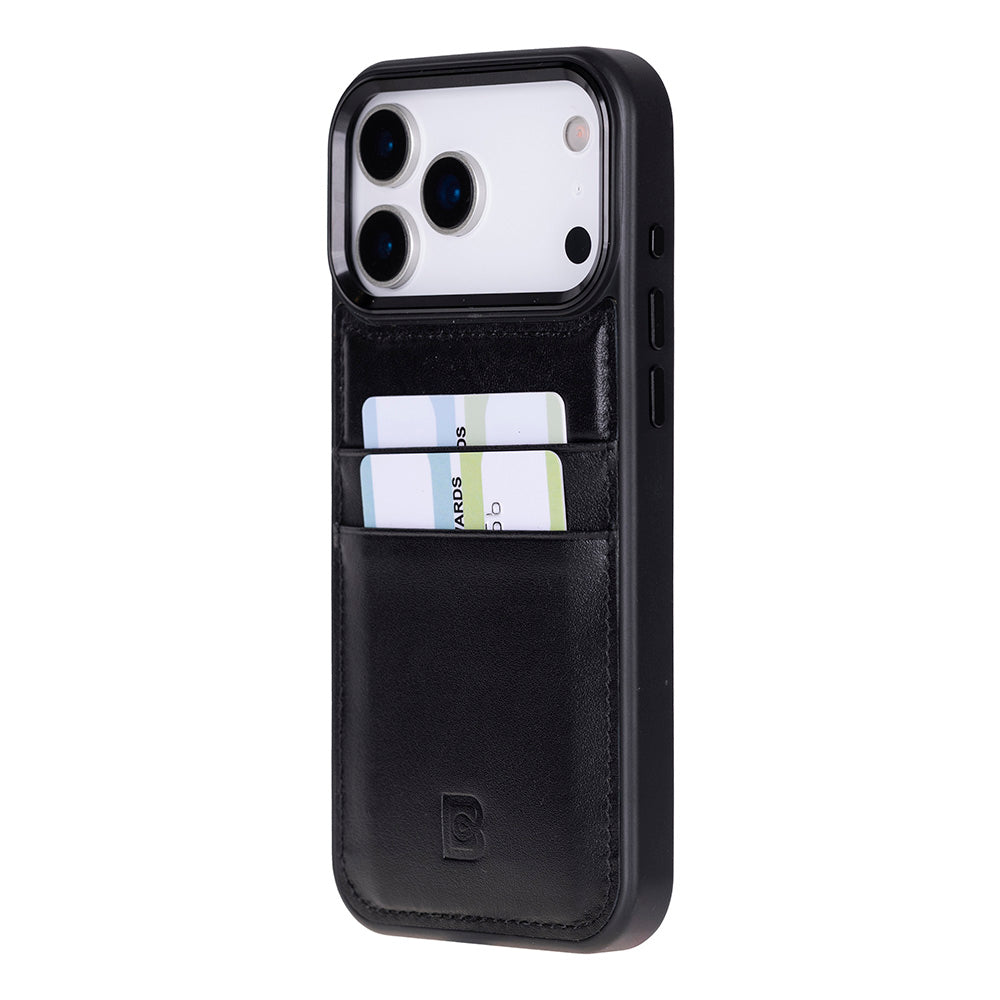 Étui en cuir avec porte-cartes pour iPhone 17 Pro Max (6.9")