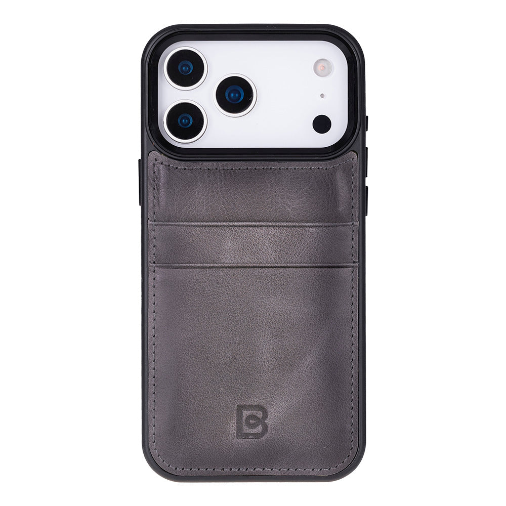 Étui en cuir avec porte-cartes pour iPhone 17 Pro Max (6.9")