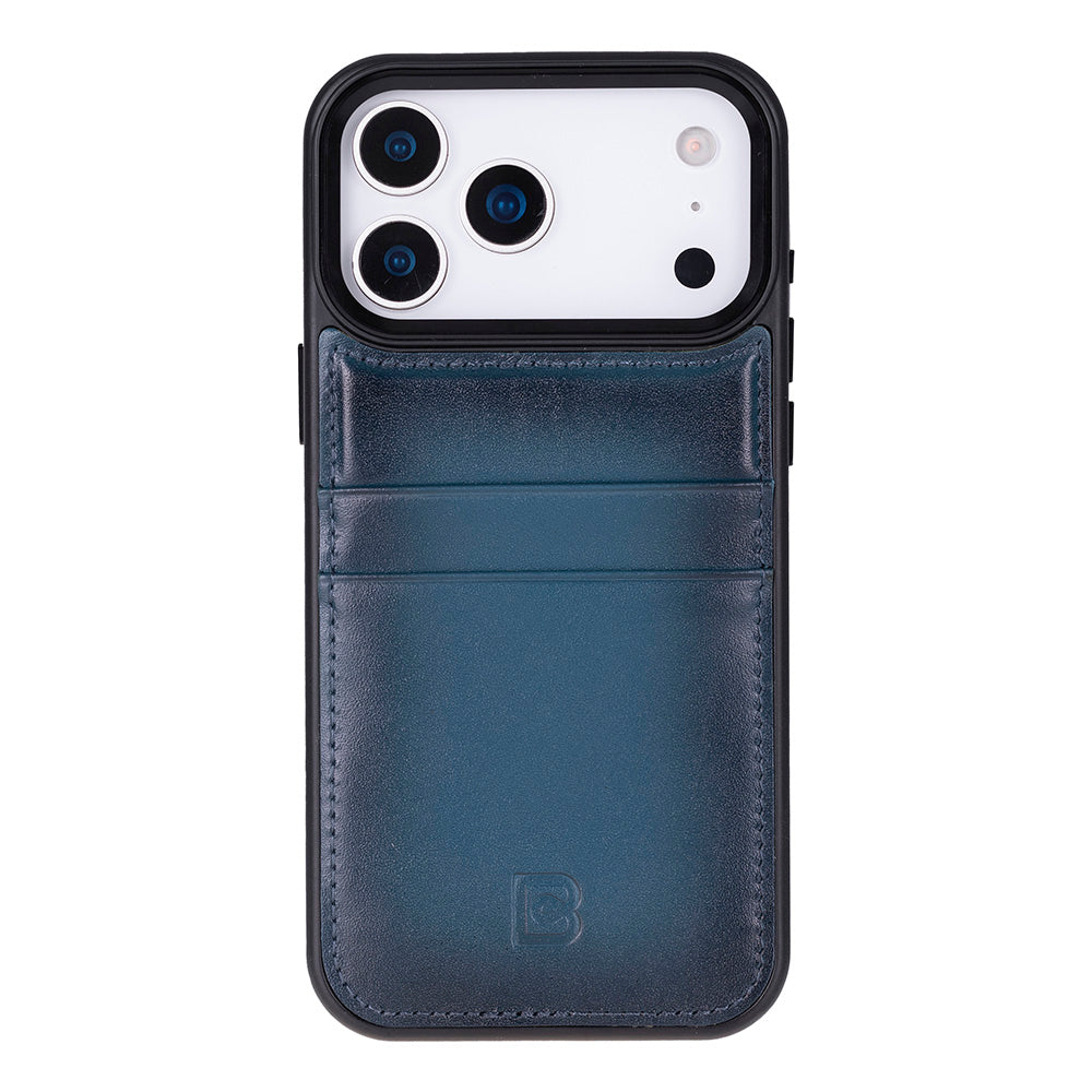 Étui en cuir avec porte-cartes pour iPhone 17 Pro Max (6.9")