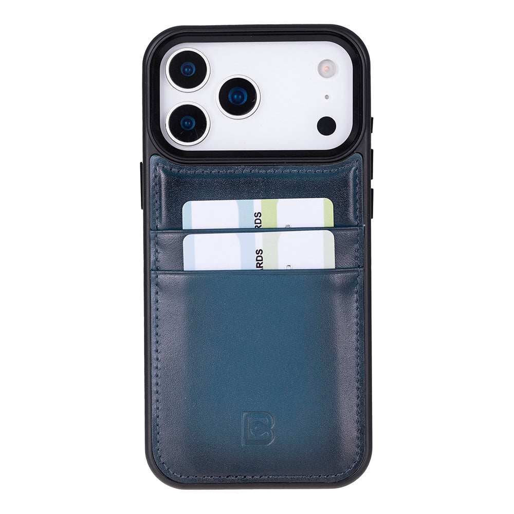 Étui en cuir avec porte-cartes pour iPhone 17 Pro Max (6.9")