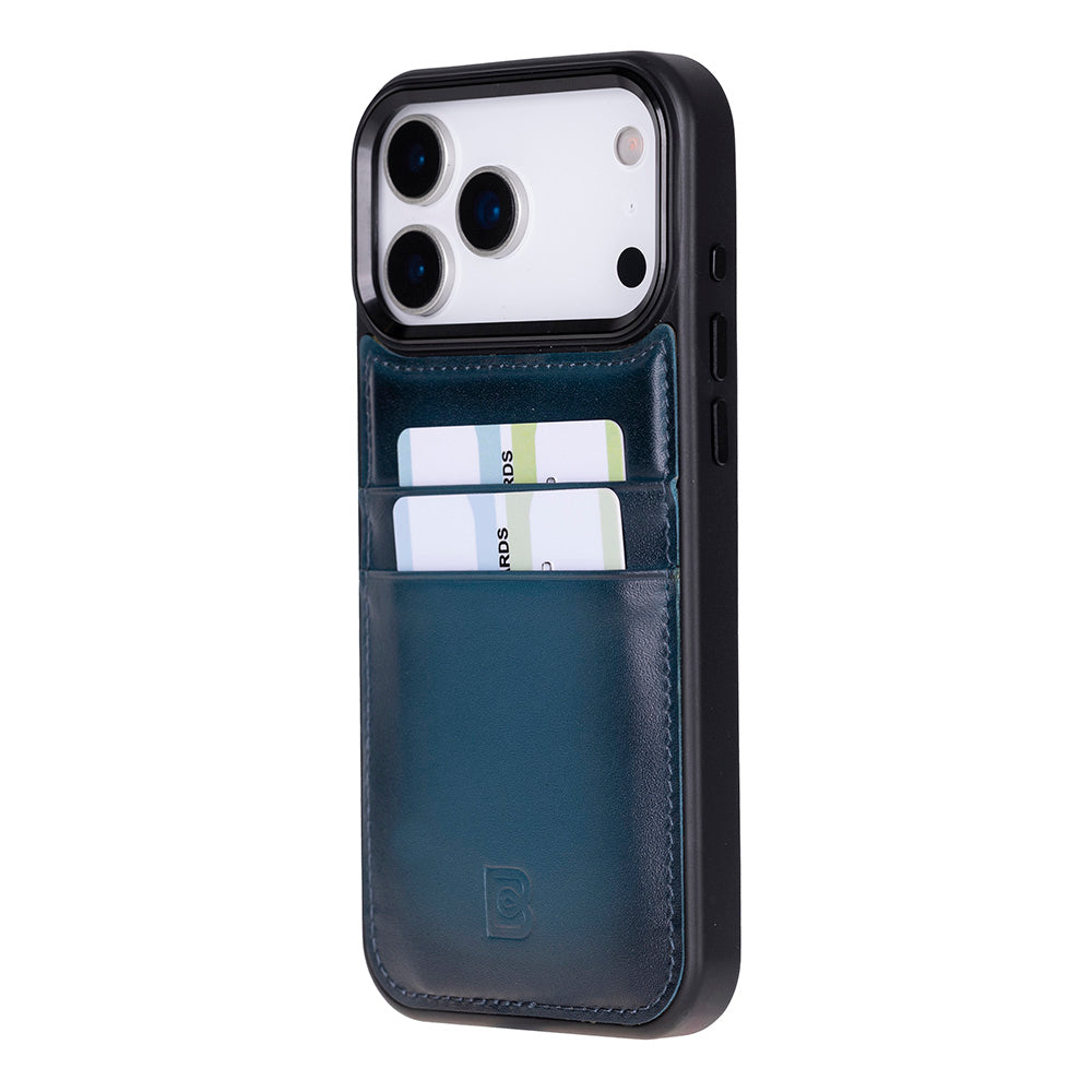 Étui en cuir avec porte-cartes pour iPhone 17 Pro Max (6.9")