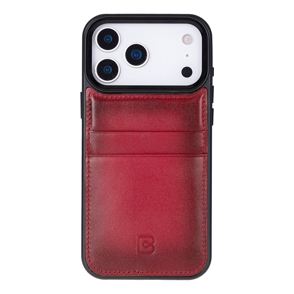 Étui en cuir avec porte-cartes pour iPhone 17 Pro Max (6.9")