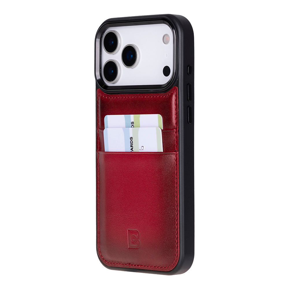 Étui en cuir avec porte-cartes pour iPhone 17 Pro Max (6.9")