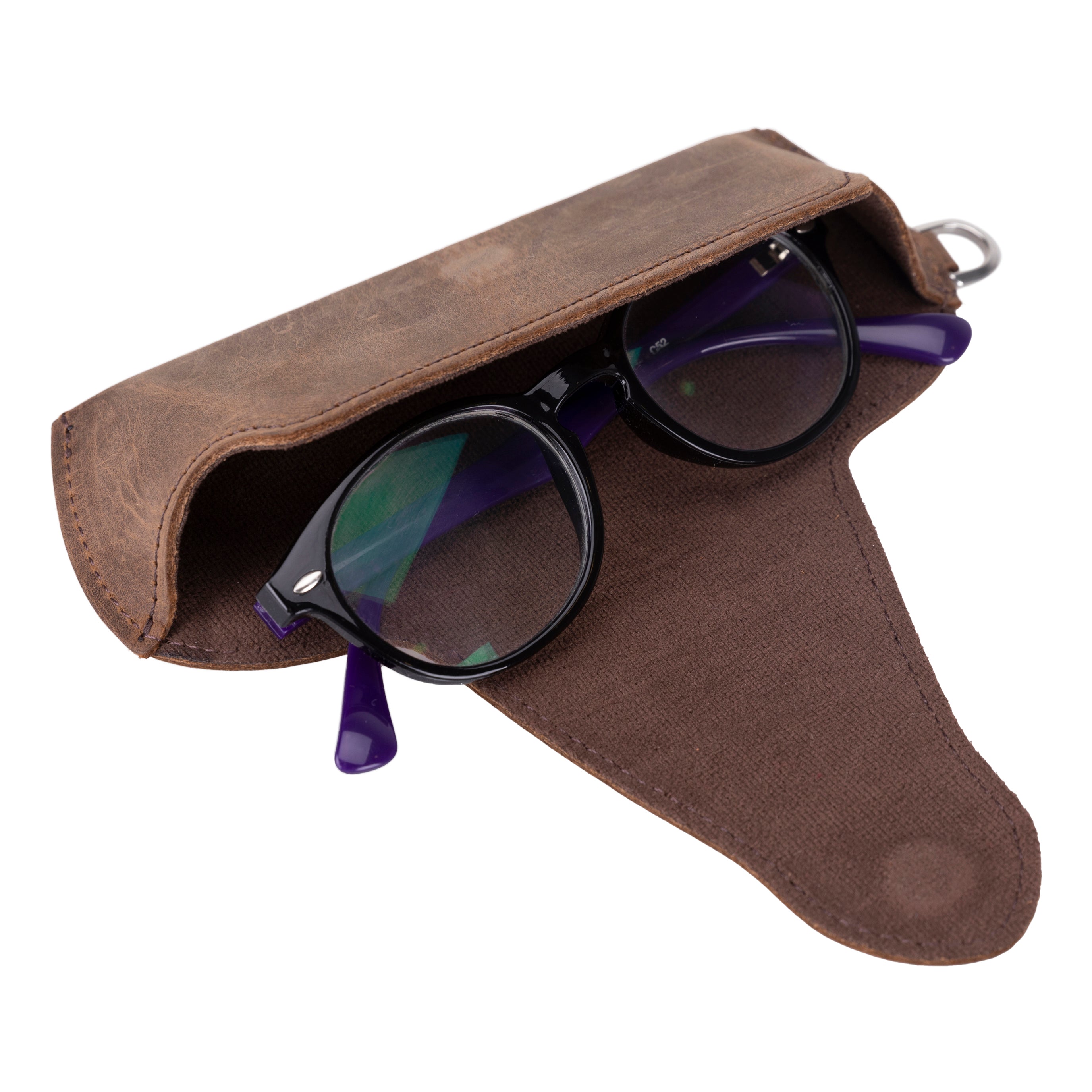 Etui à lunettes en cuir véritable Riviera