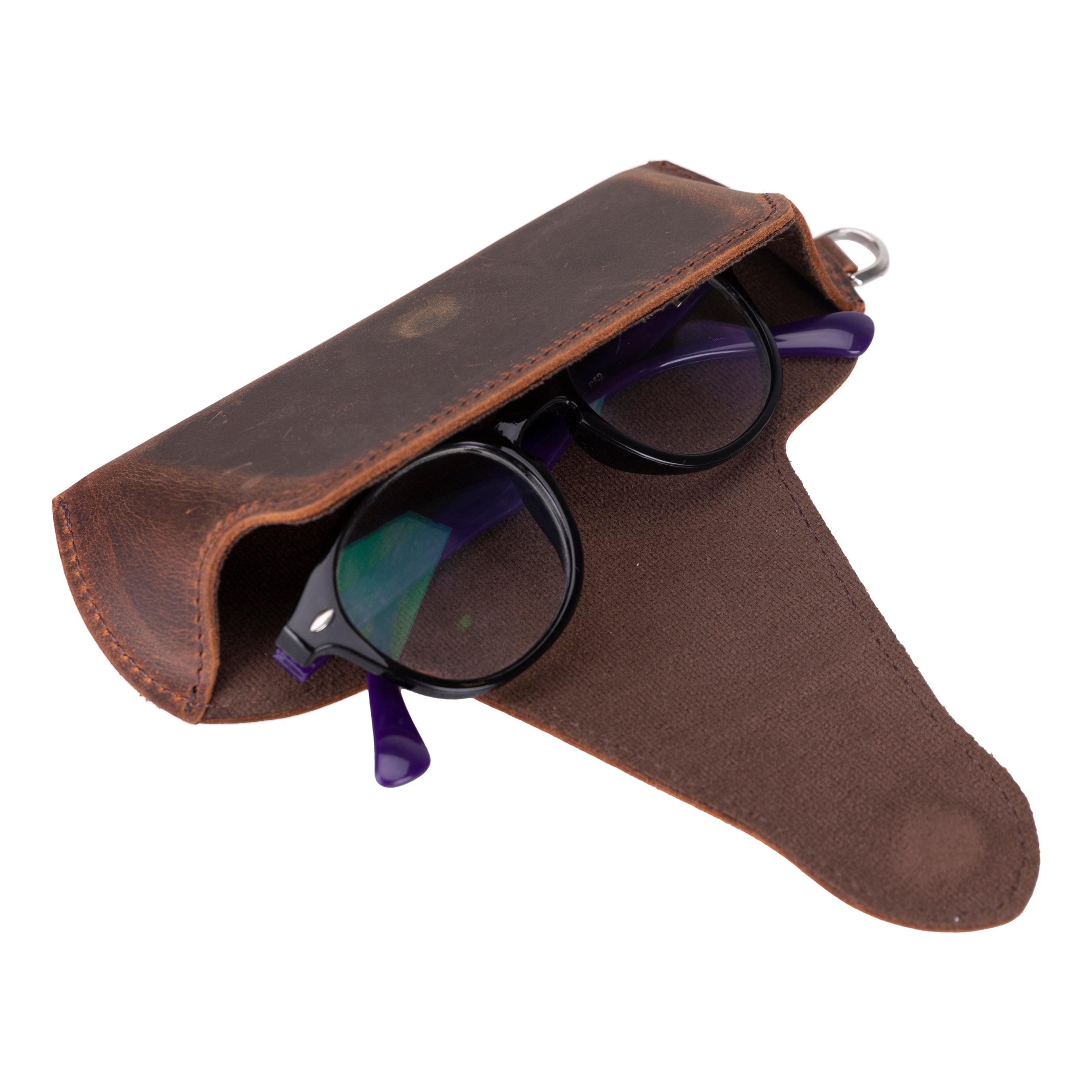 Etui à lunettes en cuir véritable Riviera